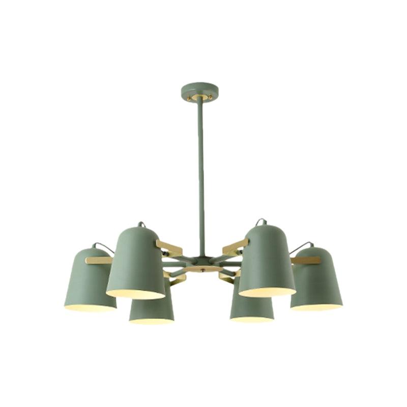 Bell Shade Living Room Hanging Lighting Iron Modern Fashion Pendant Chandelier - Rebooters
