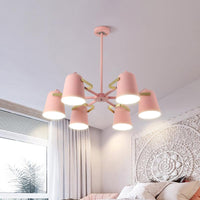 Bell Shade Living Room Hanging Lighting Iron Modern Fashion Pendant Chandelier - Rebooters