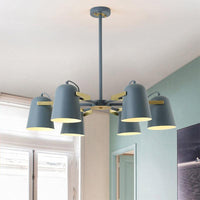 Bell Shade Living Room Hanging Lighting Iron Modern Fashion Pendant Chandelier - Rebooters