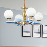 Airplane Kid Bedroom Hanging Lights Metal Cartoon Pendant - Rebooters
