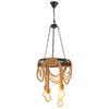 Beige 4 Heads Chandelier Lighting Farmhouse Pendant Fixture - Rebooters