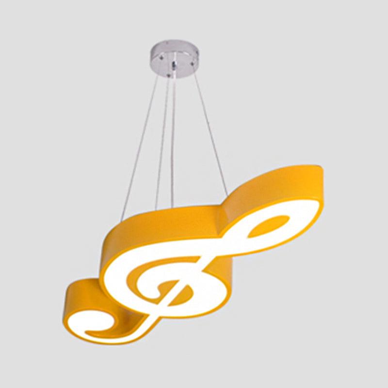 Acrylic Note Shaped Pendant Chandelier Creative LED Lighting - Rebooters