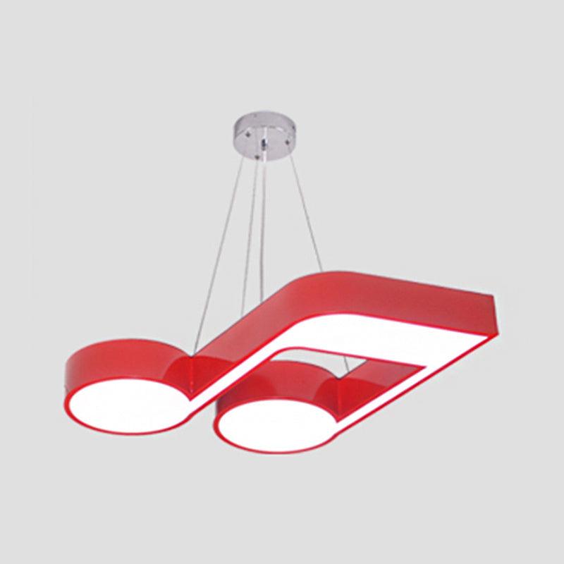 Acrylic Note Shaped Pendant Chandelier Creative LED Lighting - Rebooters