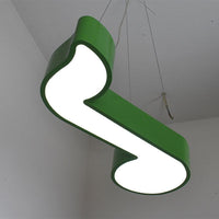 Acrylic Note Shaped Pendant Chandelier Creative LED Lighting - Rebooters