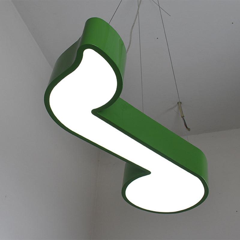Acrylic Note Shaped Pendant Chandelier Creative LED Lighting - Rebooters