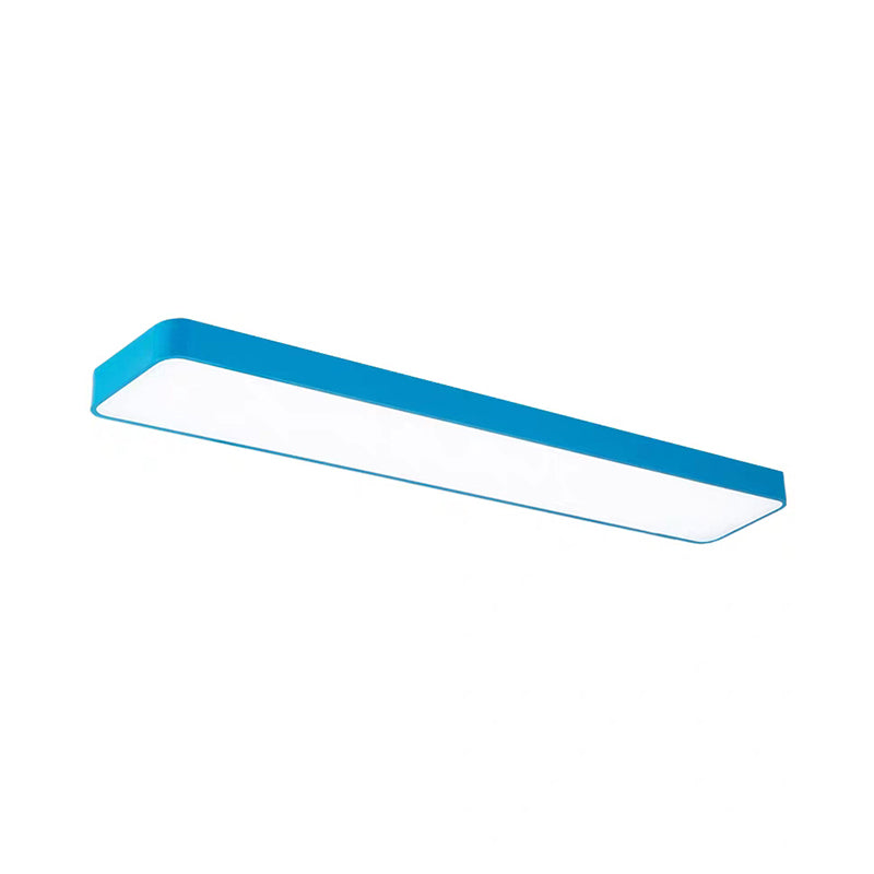 Rectangle Chandelier Light Kit Contemporary Acrylic LED Playroom Ceiling Pendant - Rebooters