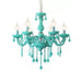 Macaron Stylish Suspension Light with Crystal Deco Candle Chandelier for Teen - Rebooters