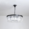 Black/Gold Round Pendant Light Fixture Minimalism Crystal - Rebooters