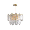 2/3/4-Tiered Scalloped Glass Chandelier Modern Gold Light - Rebooters