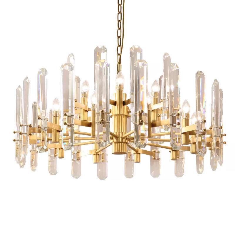 15 Lights Radial Hanging Pendant Chandelier for Dining Room - Rebooters