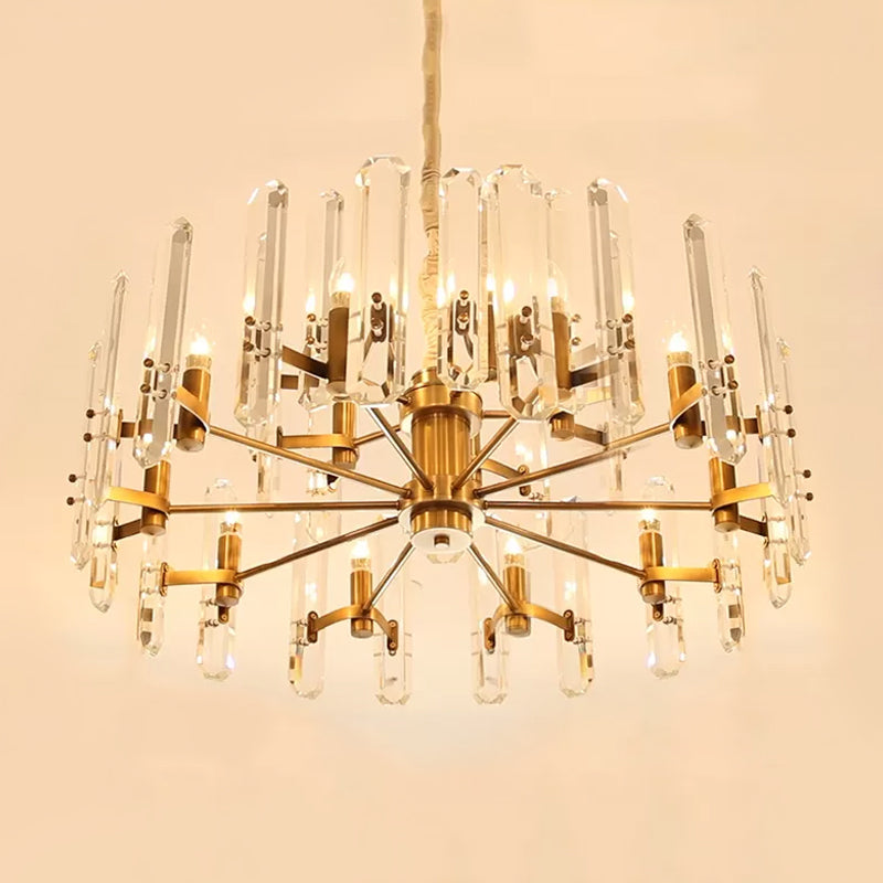 15 Lights Radial Hanging Pendant Chandelier for Dining Room - Rebooters