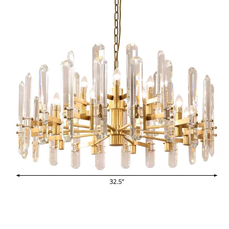 15 Lights Radial Hanging Pendant Chandelier for Dining Room - Rebooters
