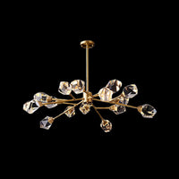 6/15/18 Lights Ceiling Chandelier Post-Modern Brass Crystal Light - Rebooters