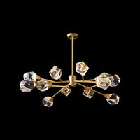 6/15/18 Lights Ceiling Chandelier Post-Modern Brass Crystal Light - Rebooters