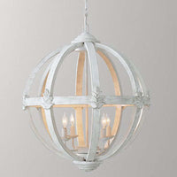 4-Bulb Hanging Lamp Kit Rustic Bedroom Candle Pendant Chandelier - Rebooters