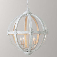 4-Bulb Hanging Lamp Kit Rustic Bedroom Candle Pendant Chandelier - Rebooters