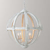 4-Bulb Hanging Lamp Kit Rustic Bedroom Candle Pendant Chandelier - Rebooters