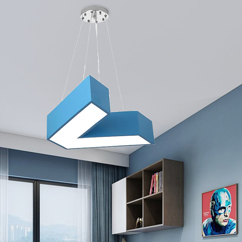 Red/Pink/Yellow/Blue/Green V-Shaped Pendant Chandelier - Rebooters