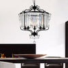 Faceted Crystal Chandelier Lamp Round Pendant Light Kit - Rebooters
