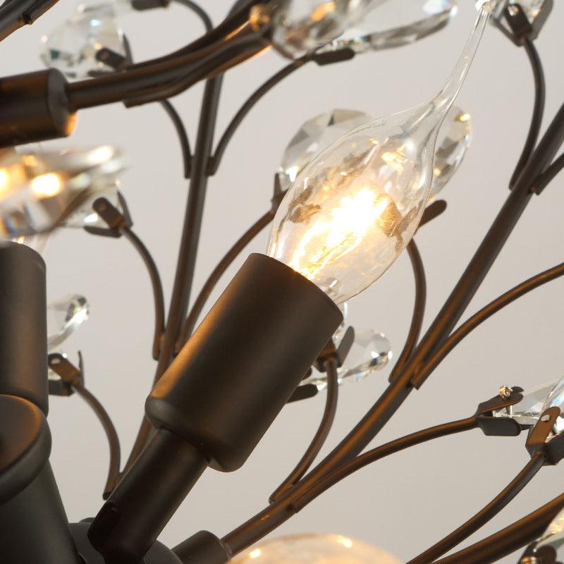 Crystal Branches Ceiling Chandelier Traditional Dining Room Fixture - Rebooters