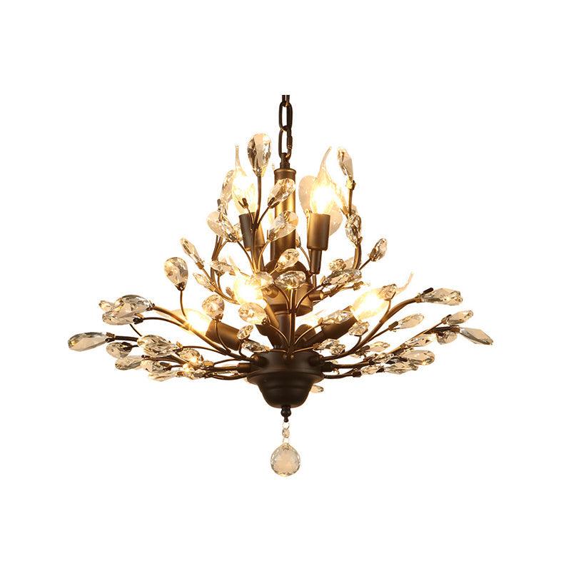 Crystal Branches Ceiling Chandelier Traditional Dining Room Fixture - Rebooters
