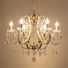 Traditional Swooping Arm Chandelier Pendant Light Kit Gold - Rebooters