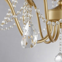 Bent Frame Metal Hanging Lamp Kit Classic 8 Lights Chandelier - Rebooters