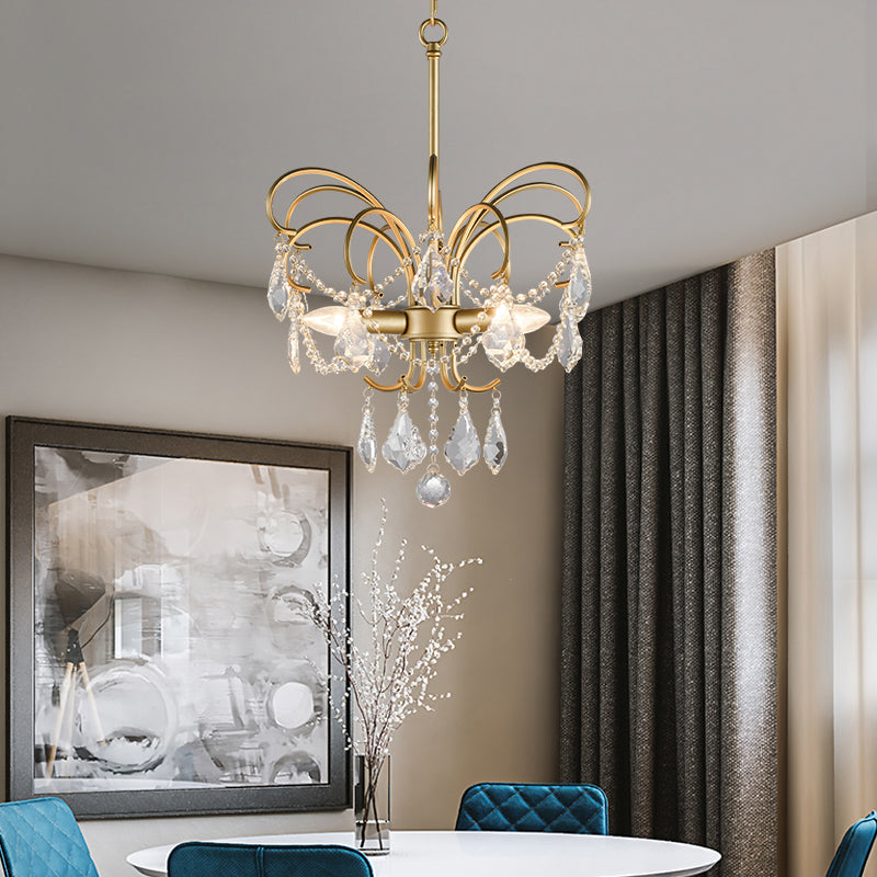 Butterfly-Shaped Living Room Chandelier Rural Metal Light - Rebooters