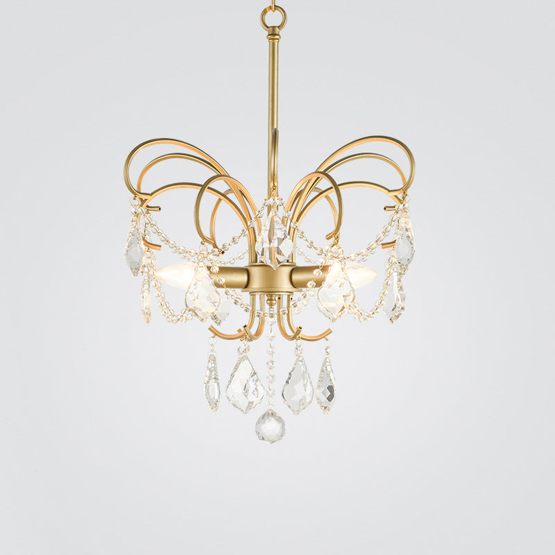 Butterfly-Shaped Living Room Chandelier Rural Metal Light - Rebooters