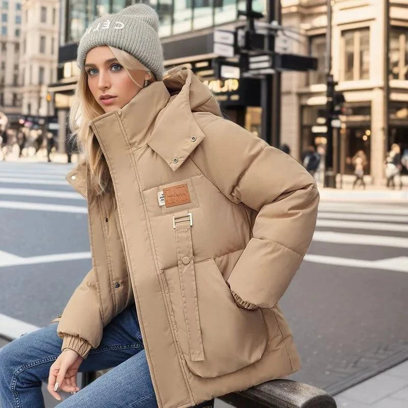 Oversized Quilted Hooded Winter Coat for Women | Rebooters