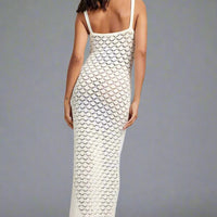 Bonnie Sheer Panel Side-Slit Maxi Dress with Elegant Flow - Rebooters -Women's Dresses
