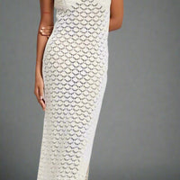 Bonnie Sheer Panel Side-Slit Maxi Dress with Elegant Flow - Rebooters -Women's Dresses