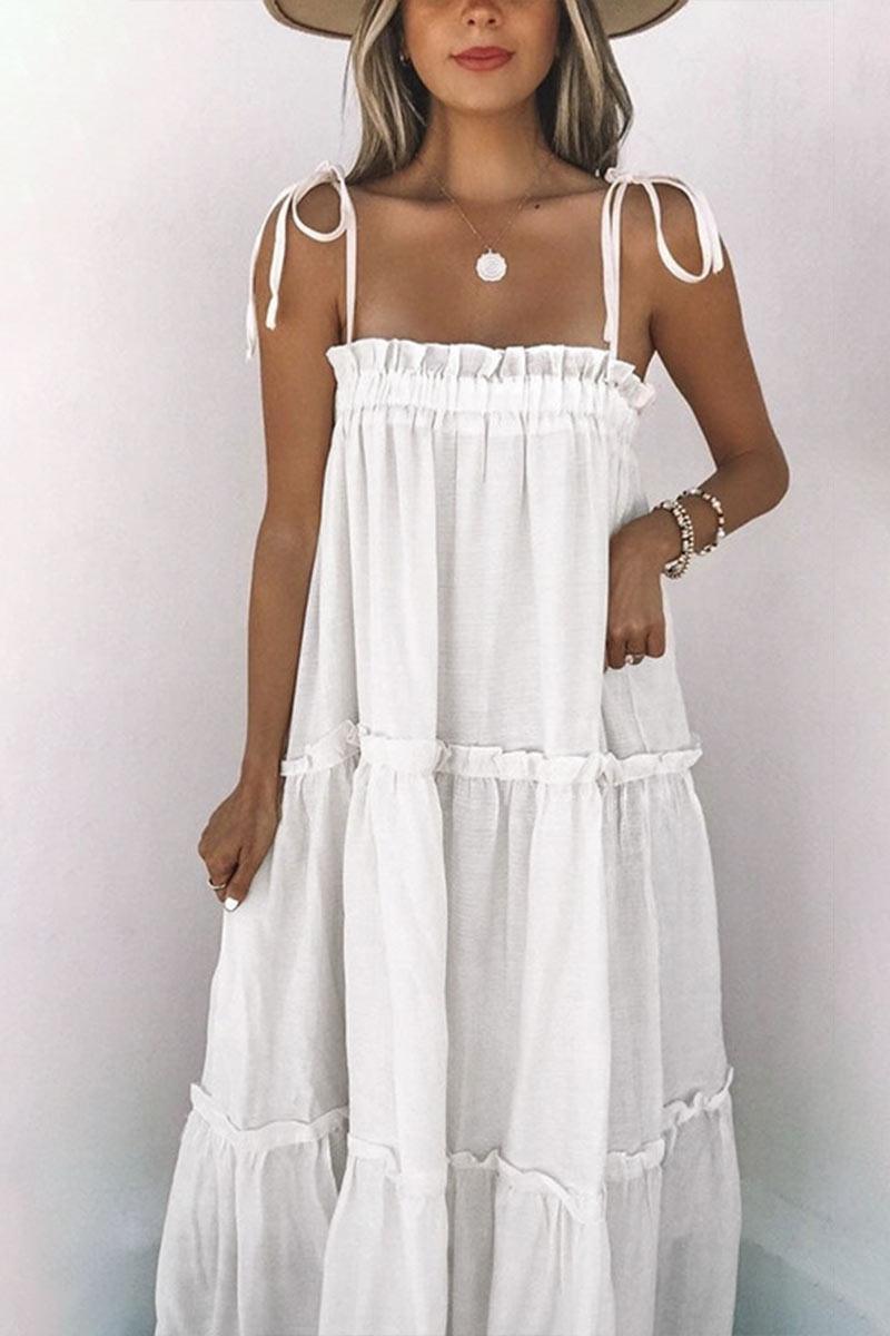 Elsie Ruched A-Line Maxi Dress with Relaxed Fit and Flowing Silhouette for Elegant Comfort Rebooters Maxi Women's Dresses