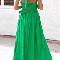 Florence Ruched Maxi Dress with Graceful Cowl Neck and Flowing Skirt for Elegant Occasions Rebooters Maxi Women's Dresses
