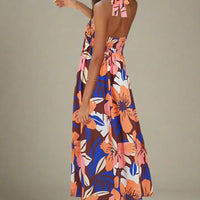 Sophia Elegant Dutch Neck Maxi Dress with Flowing Silhouette for Elegant Wear - Rebooters -Women's Dresses