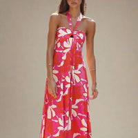 Sophia Elegant Dutch Neck Maxi Dress with Flowing Silhouette for Elegant Wear - Rebooters -Women's Dresses