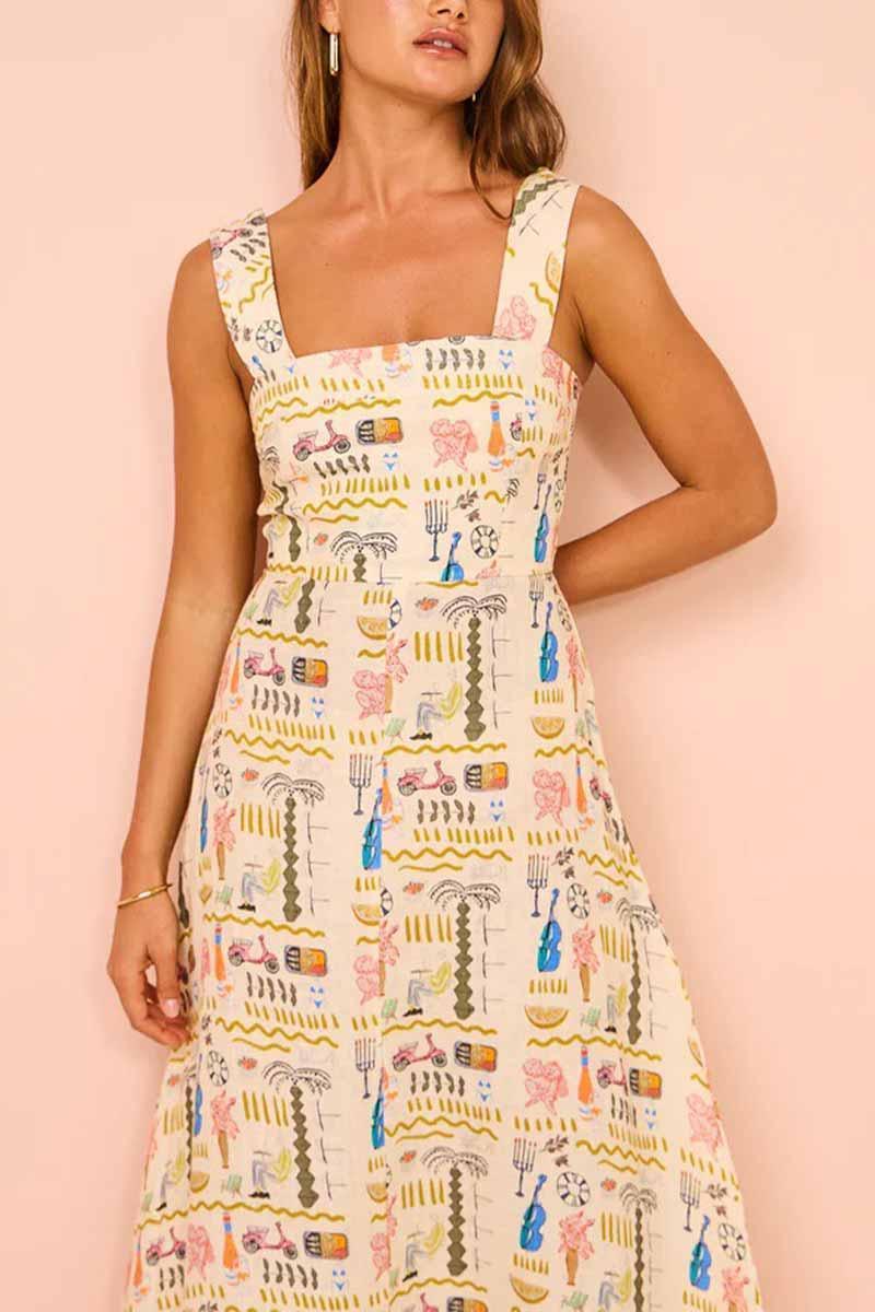 Harriet Timeless Square Neck Maxi Dress with Feminine Flare Silhouette for Elegant Style Rebooters Maxi Women's Dresses