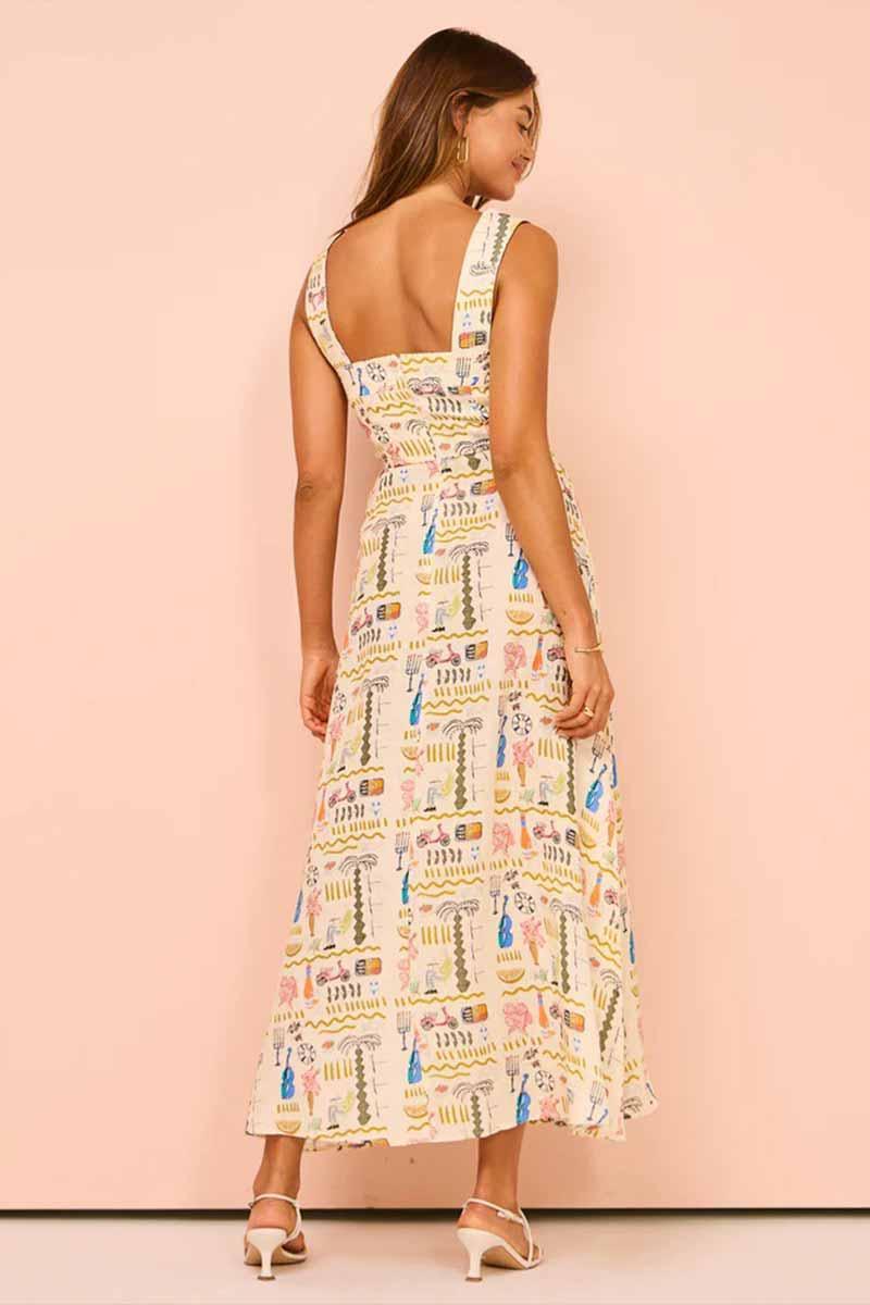 Harriet Timeless Square Neck Maxi Dress with Feminine Flare Silhouette for Elegant Style Rebooters Maxi Women's Dresses