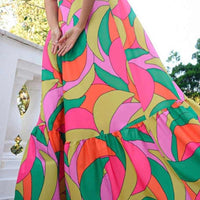 Jessica Vibrant Spectrum Sleeveless Maxi Dress with Breezy Silhouette for Summer Rebooters Maxi Women's Dresses