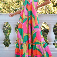 Jessica Vibrant Spectrum Sleeveless Maxi Dress with Breezy Silhouette for Summer Rebooters Maxi Women's Dresses