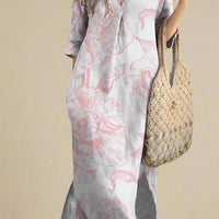 Alice Floral Print Maxi Dress with Flowy Silhouette and V-Neck Rebooters Maxi Women's Dresses