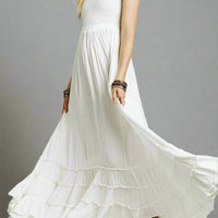 Emilia Sleeveless Maxi Dress with Flattering Ruched Detail Rebooters Maxi Women's Dresses