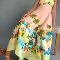 Ruby Summer-Inspired Maxi Dress with Vibrant Print and Breezy Fit - Rebooters -Women's Dresses