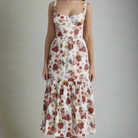 Maisie Sleeveless Maxi Dress with Floral Print and Elegant Flow - Rebooters -Women's Dresses