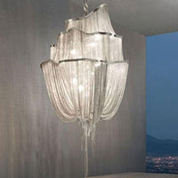 Aluminum Flow Chandelier Lighting Contemporary LED Pendant Light - Rebooters