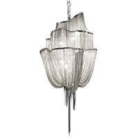 Aluminum Flow Chandelier Lighting Contemporary LED Pendant Light - Rebooters