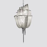 Aluminum Flow Chandelier Lighting Contemporary LED Pendant Light - Rebooters