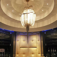 Aluminum Flow Chandelier Lighting Contemporary LED Pendant Light - Rebooters