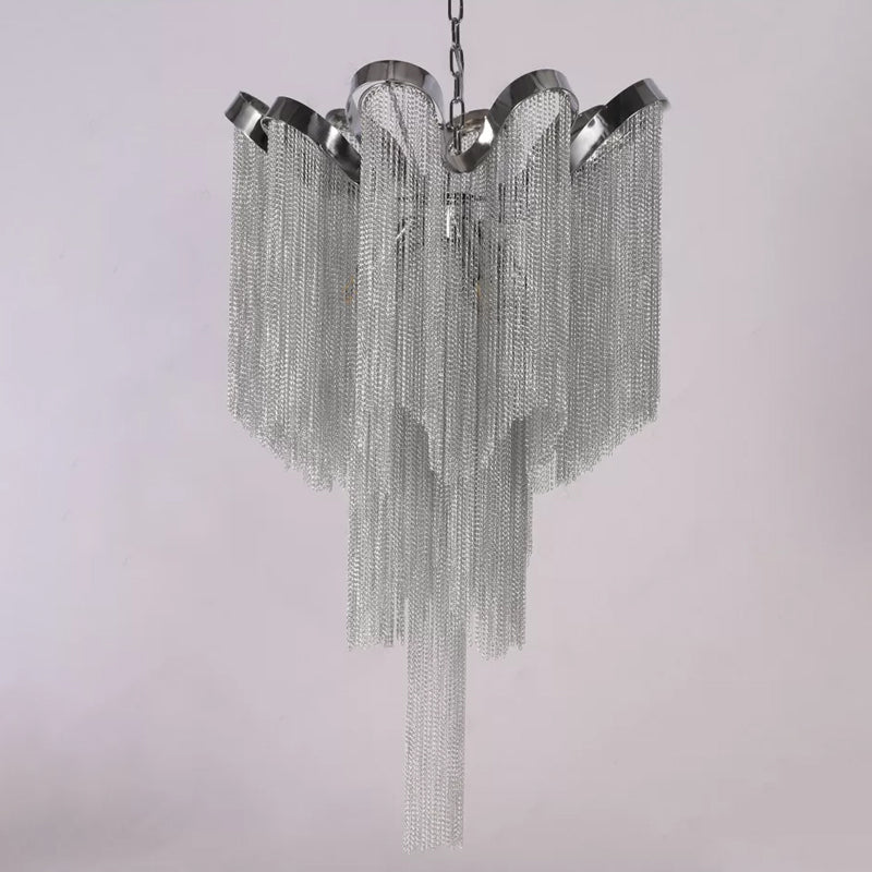 Waterfall Corridor Pendant Chandelier Aluminum LED Modern Light - Rebooters