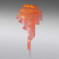 Aluminum Spiral Fountain Chandelier Minimalist LED Fixture - Rebooters